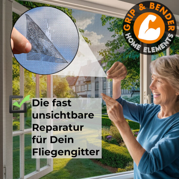 Klebeband für Fliegengitter (10CMx150CM) Insektenschutz Fenstergitter Reparatur-Set – Bild 4